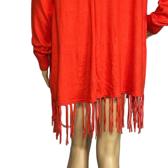 MICHAEL Michael Kors Drop Fringe Cardigan Sz L - Picture 6 of 10